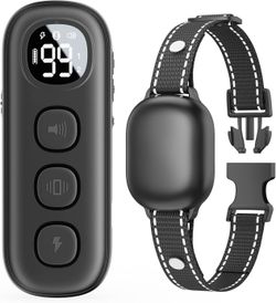 Dog Shock Collar for Large Medium Small Dogs - Dog Training Collar with 1000Ft Remote, IPX7 Waterproof Rechargeable E Collar for Dogs Training with Sh