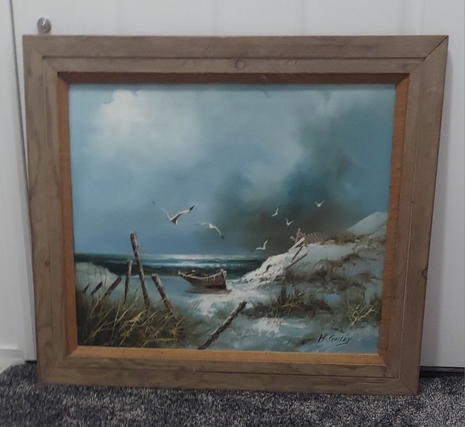 H. GAILEY OIL ON CANVAS PAINTING