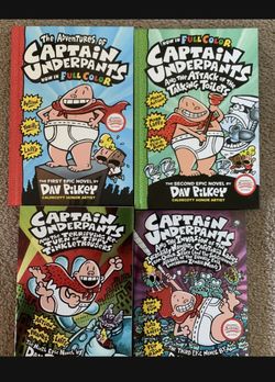 Captain Underpants (4) Books- Kids/ Childrens 
