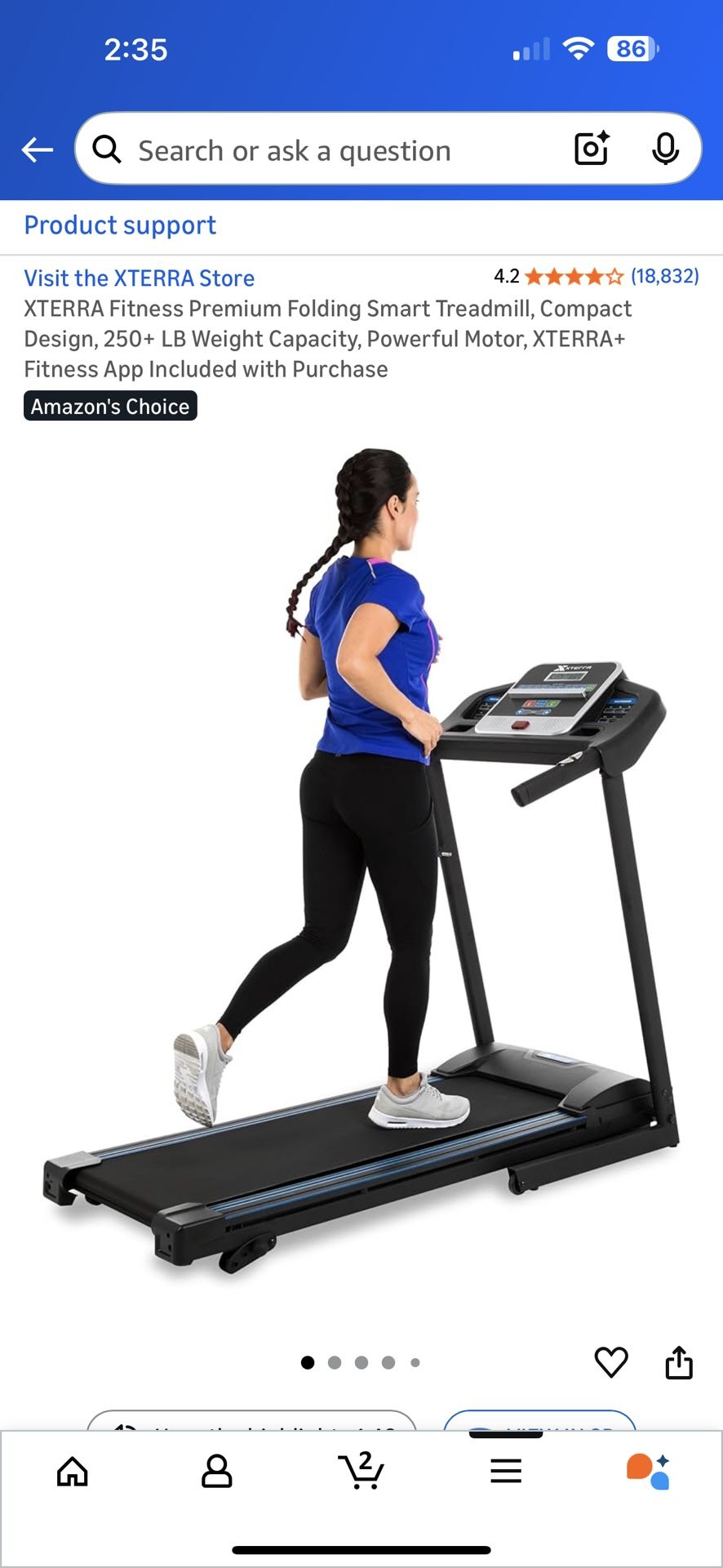 Xterra TR150 Folding Treadmill