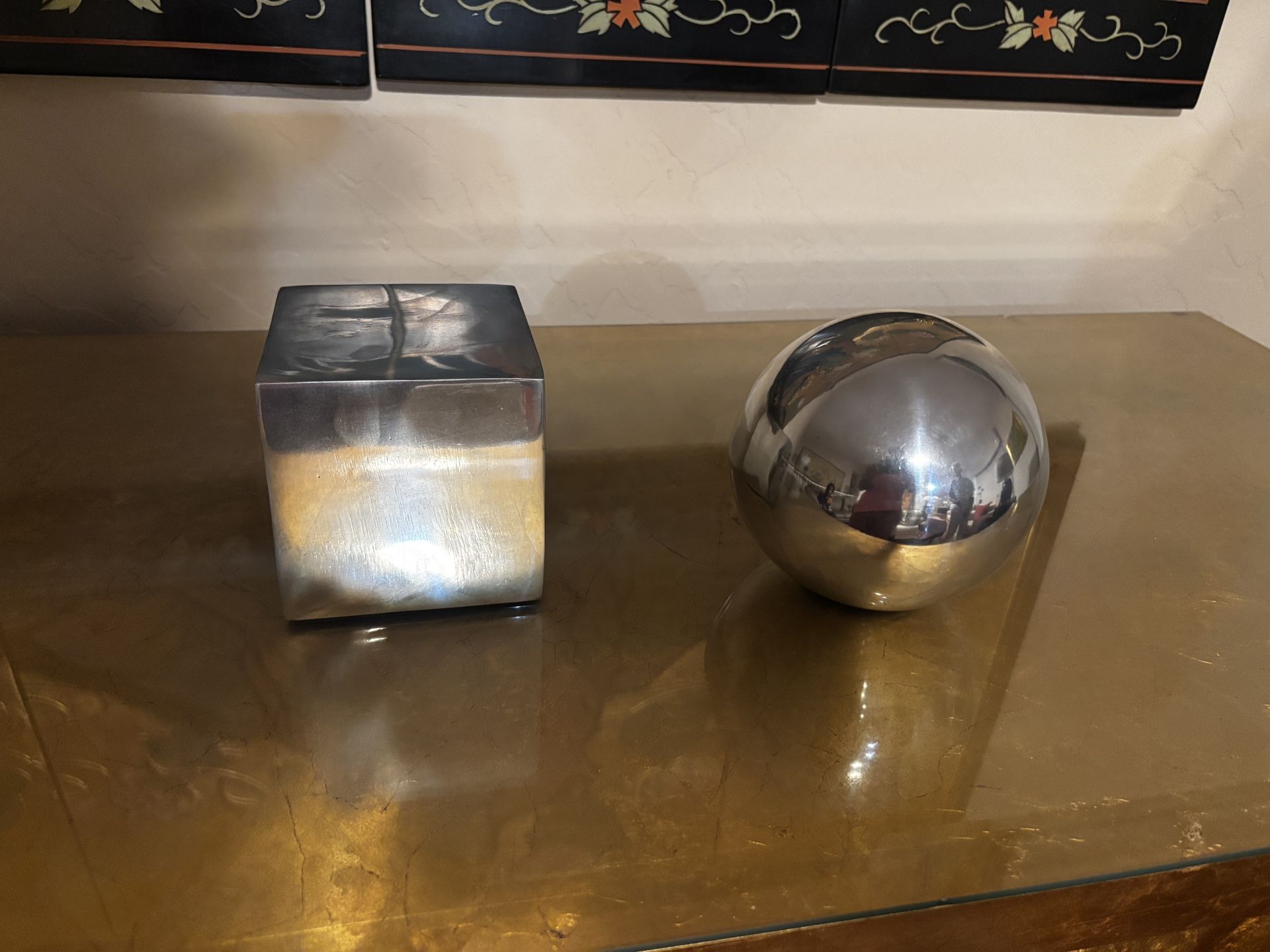 Silver bookends /paperweights