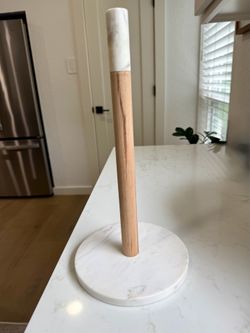 Threshold Marble & Beechwood Paper Towel Holder
