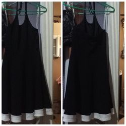 Black and white dress size large