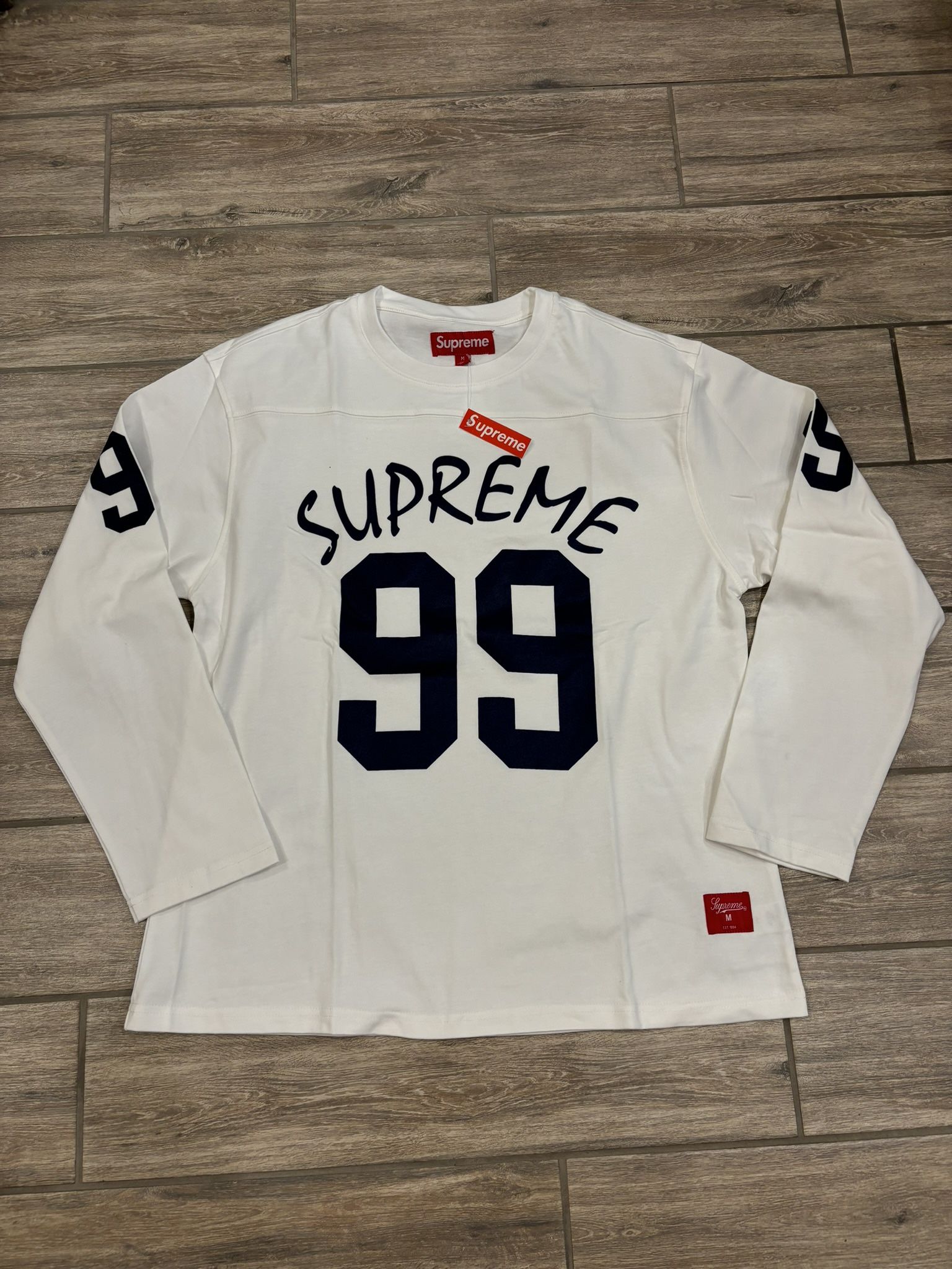 Supreme White Jersey - Sizes M, L, XL
