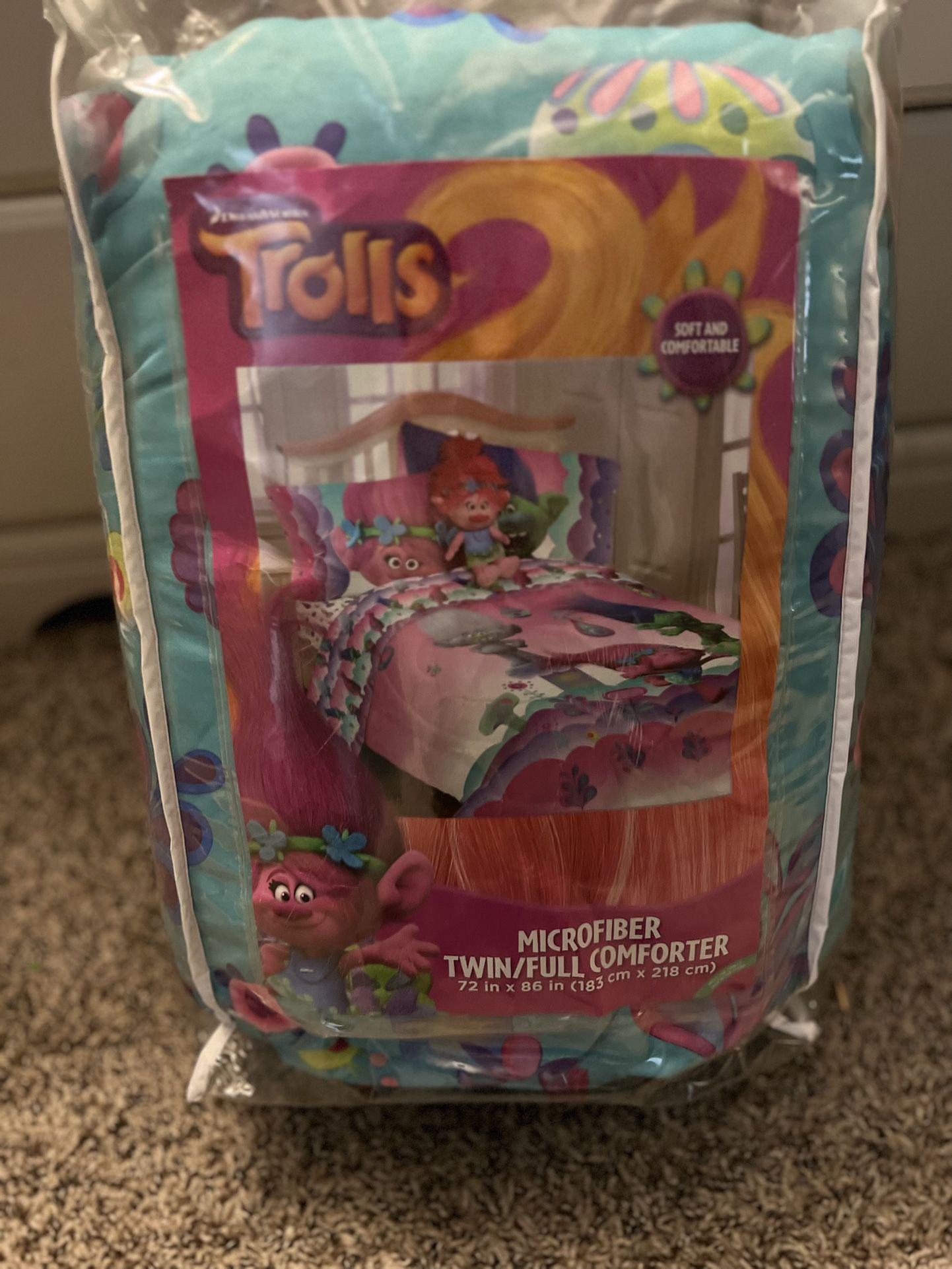 Trolls Comforter With Pillow Case