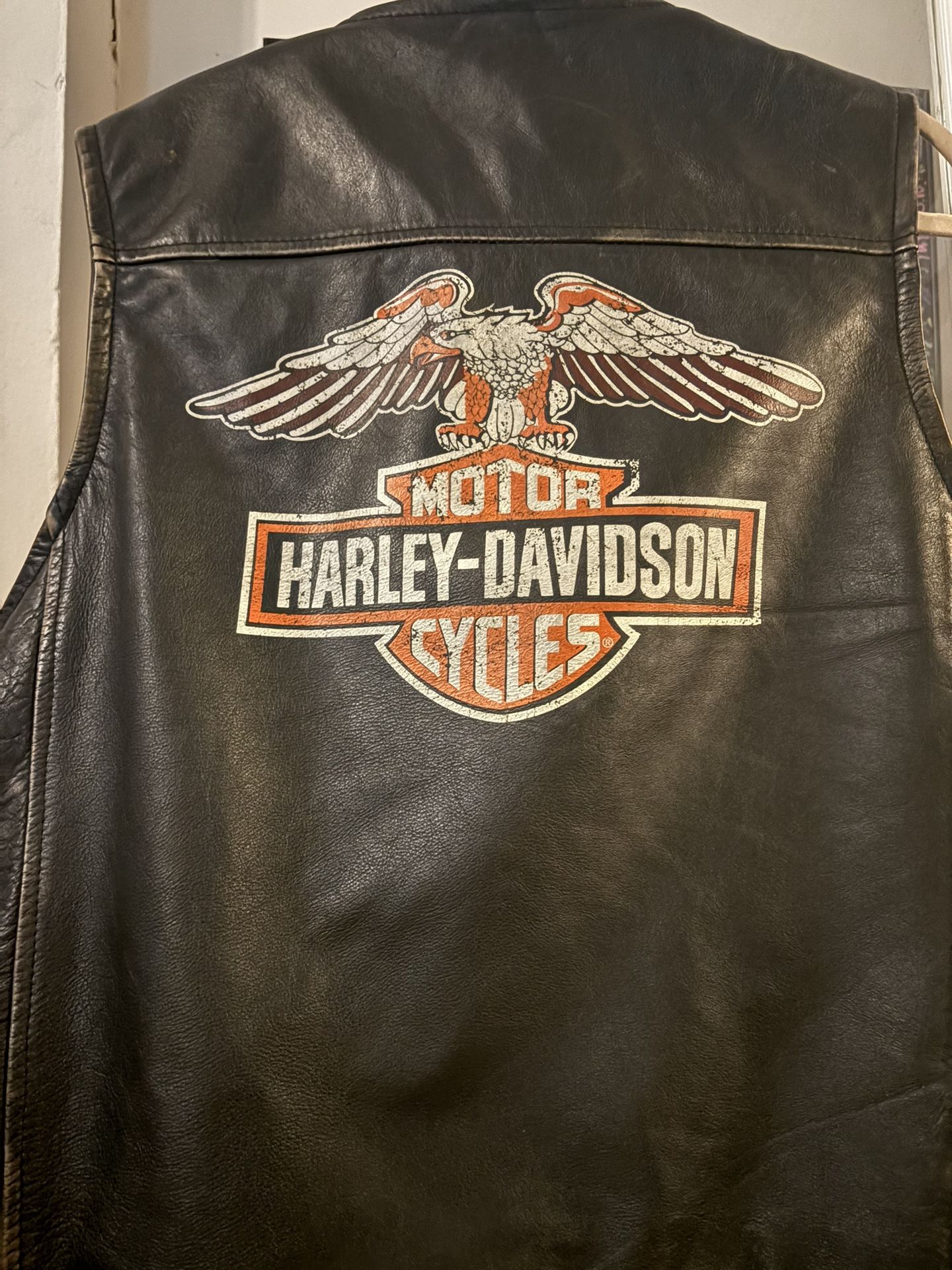 HARLEY DAVIDSON leather vest-1903