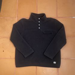 The North Face Black Cragmont Fleece 1/4 Button snap Jacket Size XL FA21 