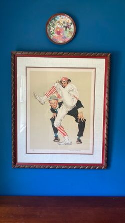 Norman Rockwell print, numbered and signed, framed and matted