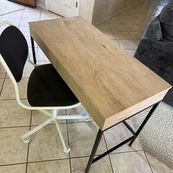 Desk with chair