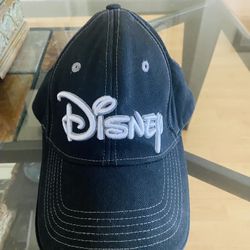 Raised Stitch Disney Black And White Ball Cap SnapBack With Velcro Strap