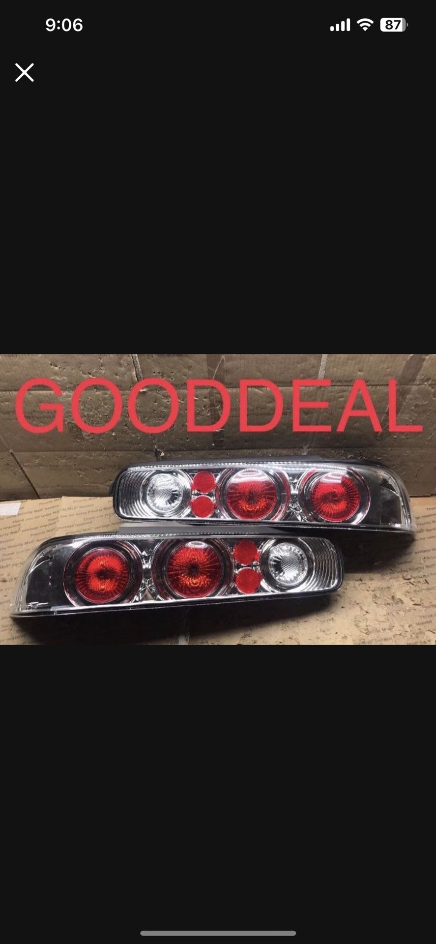 #OT16 94-2001 Acura Integra Chrome Taillights Tail Light Pair Set