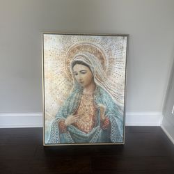 Mosaic Virgin Mary Painting