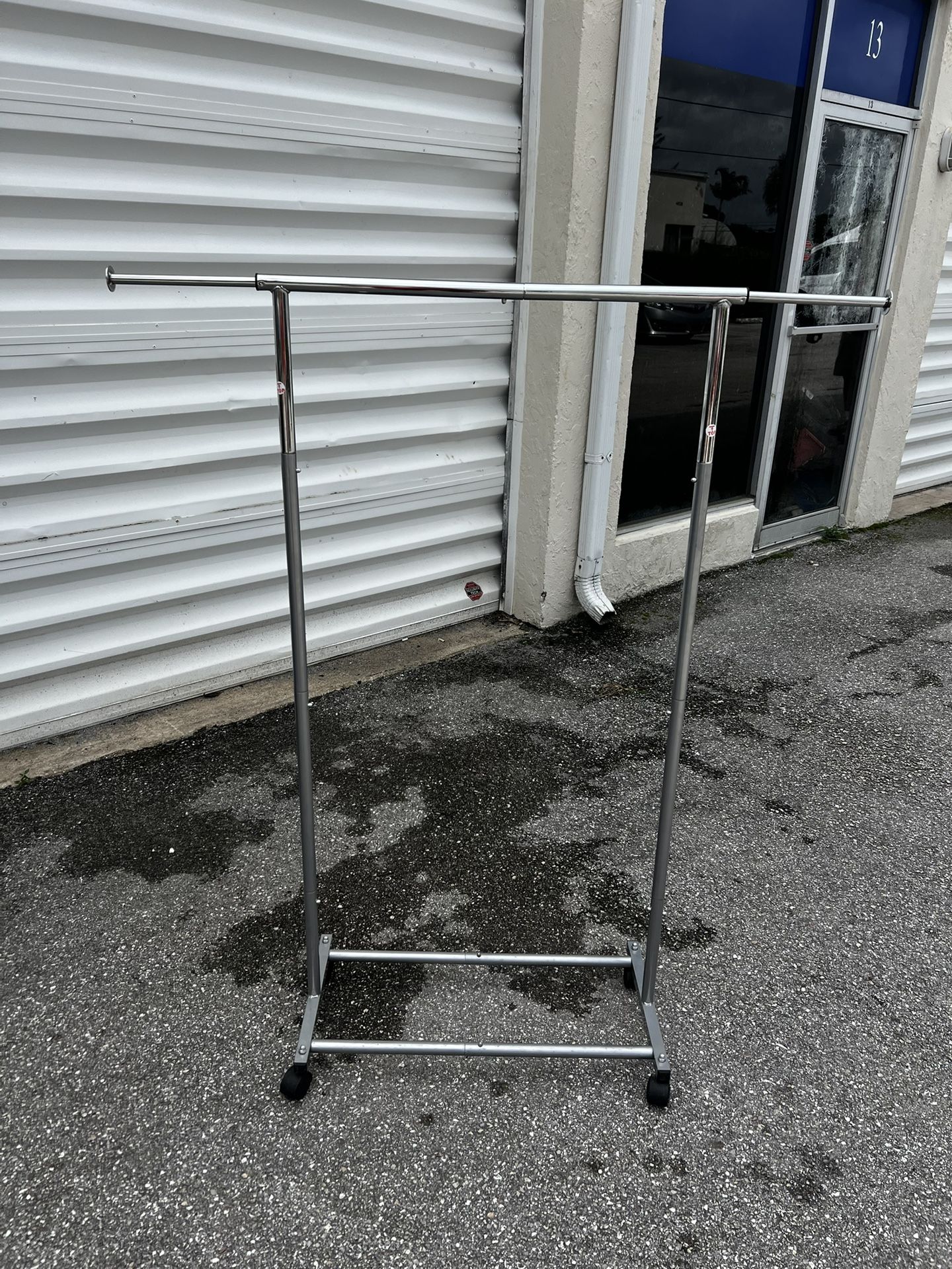 One Clothes Storage Garment Hanging Rack! Works great! 48x15x58in