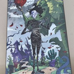 Edward Scissorhands Framed Wall Art – Gothic Pop Style (13x19”)