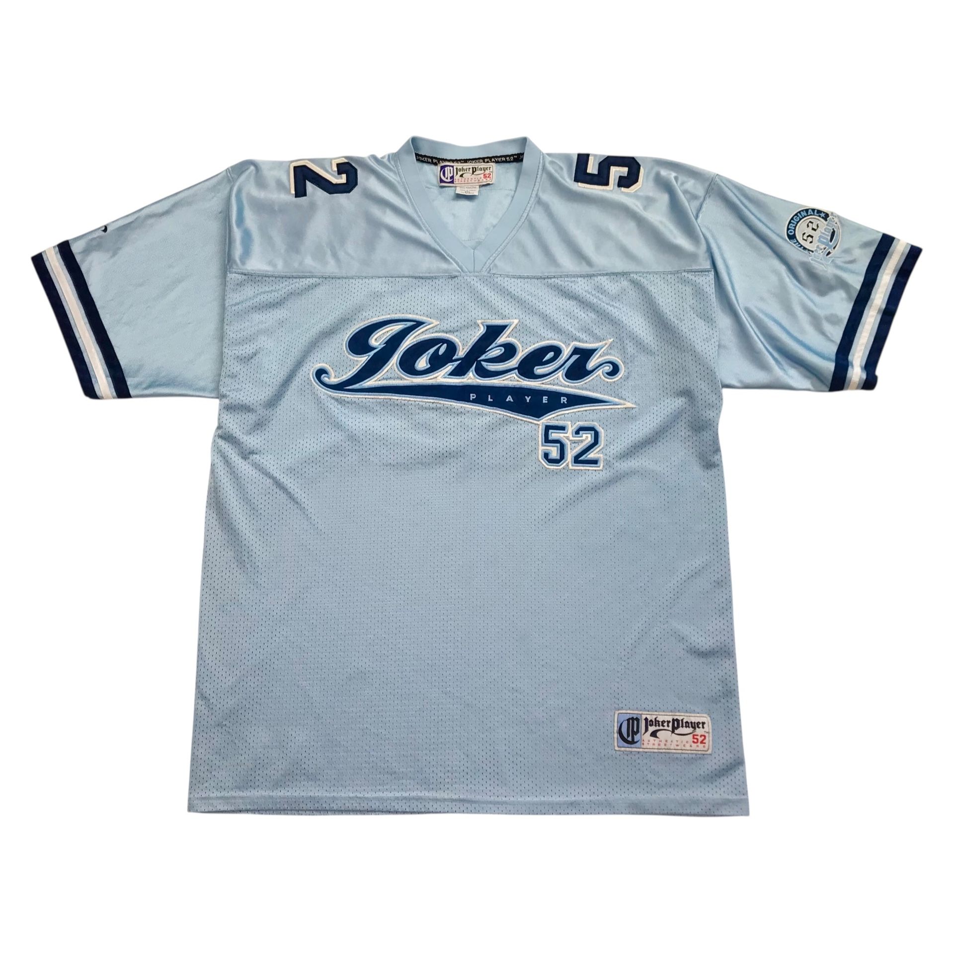 Vintage Joker Player Football Jersey 2XL XXL Blue LowRider Cholo Chicano Gangsta