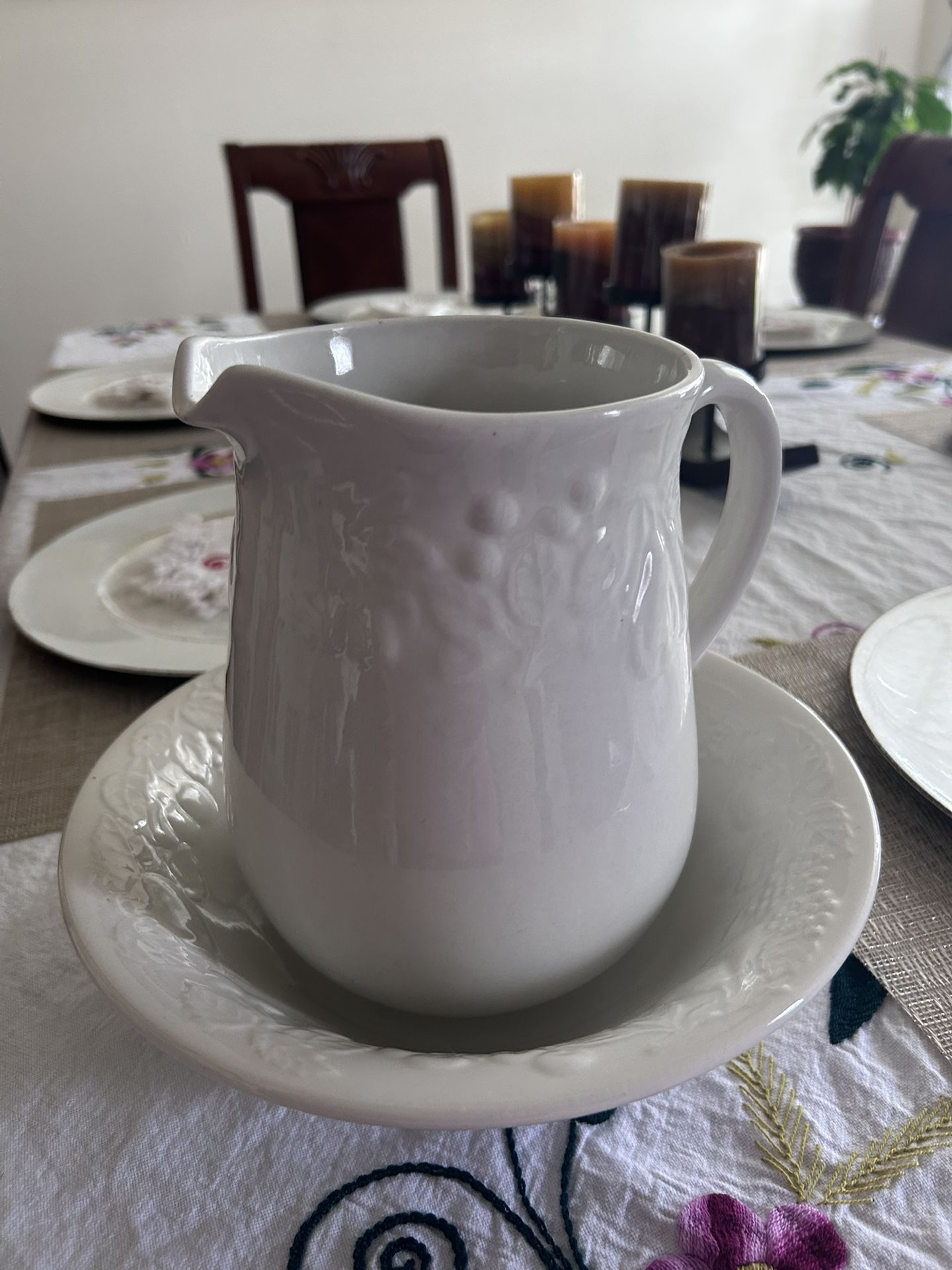 Pitcher and large Salad bowl