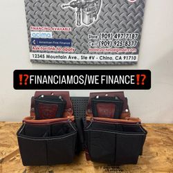 5564 OCCIDENTAL LEATHER Fastener Bag w/ DB(CADA UNA)**(FINANCIAMOS/WE FINANCE)**
