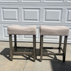 Upholstered barstools