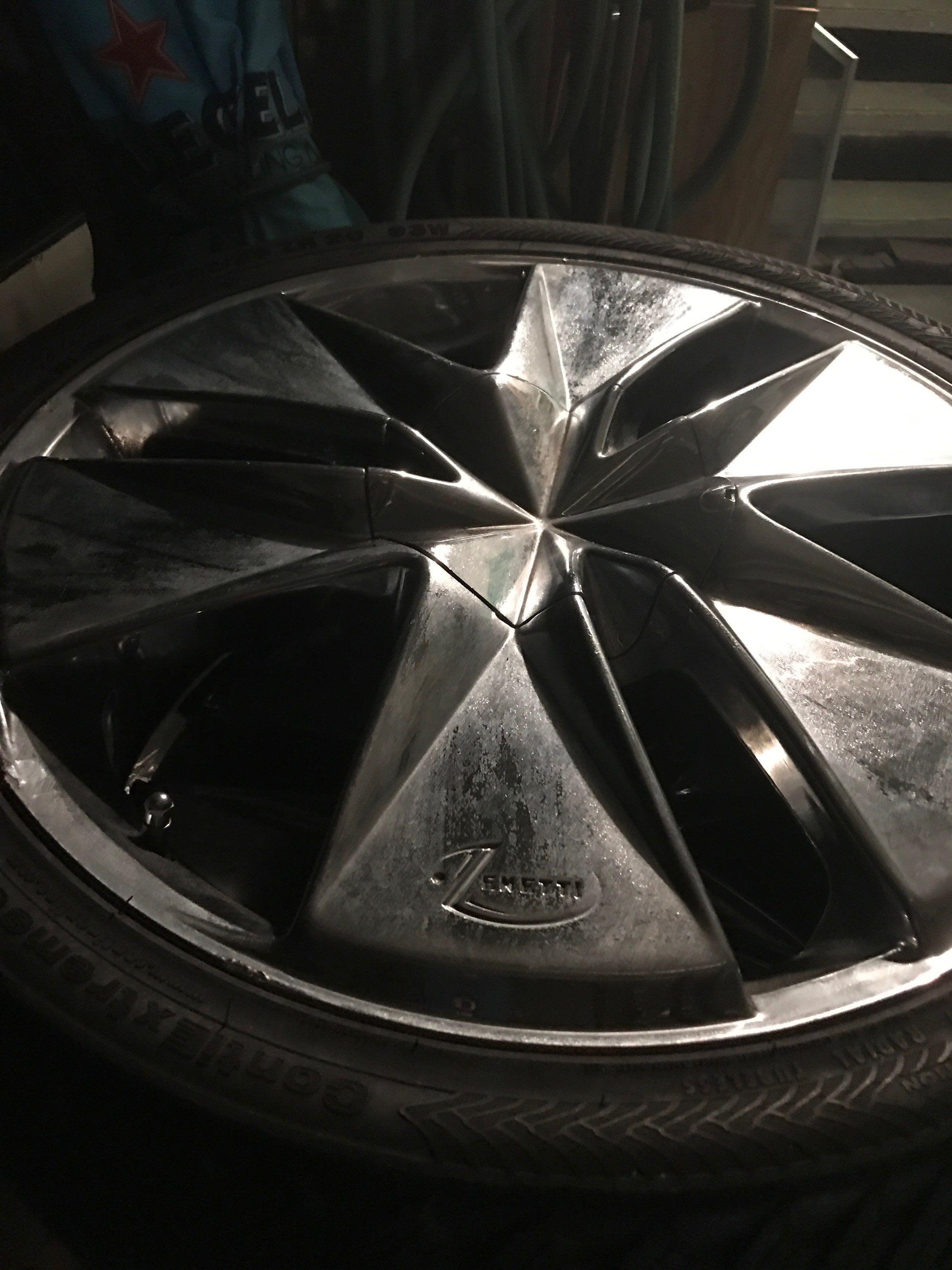 20 inch ZENETTI chrome wheels with brand new Continental Extreme Contact tires
