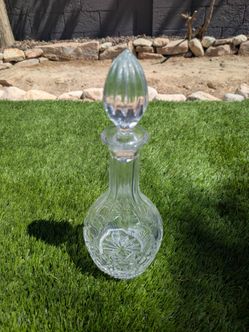 24% Lead Hand Cut Crystal Decanter