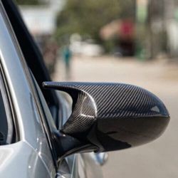 BMW 1 3 SERIES M-STYLE REAL CARBON FIBER MIRROR CAPS (LCI) | E81 E82 E87 E88 E90 E91 E92 E93 128I 13