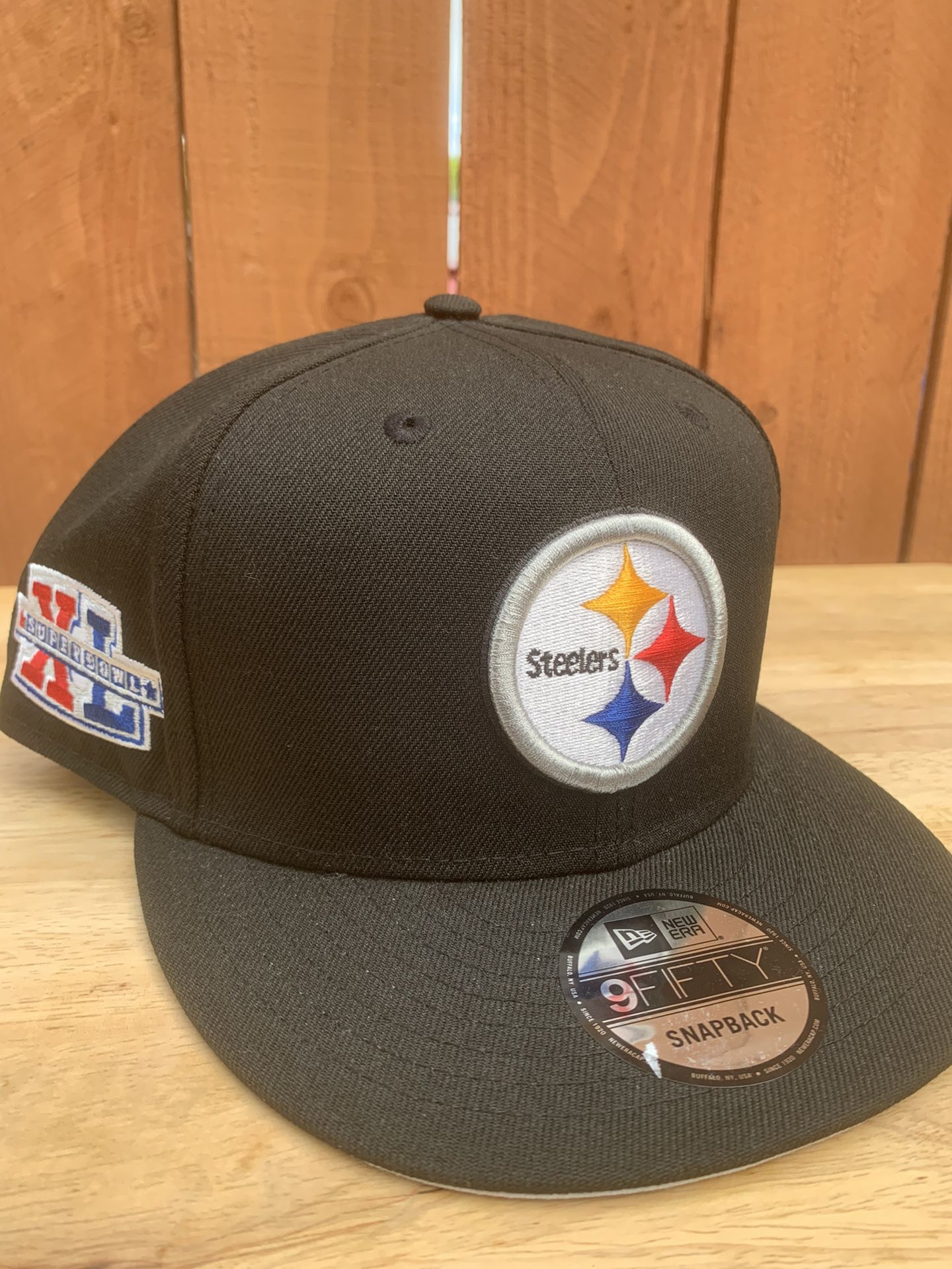 Pittsburgh Steelers XL Super Bowl Patch New Era Snap Back 59fifty