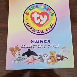 Beanie Babies Binder With Cards