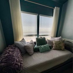 Wayfair Mynard Upholstered Daybed w/ Trundle + 2 Mattresses – Like New ($1,500 Value!)