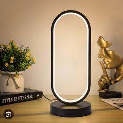 Dimmable Touch Control Table Lamp - Oval Modern Bedside Lamp