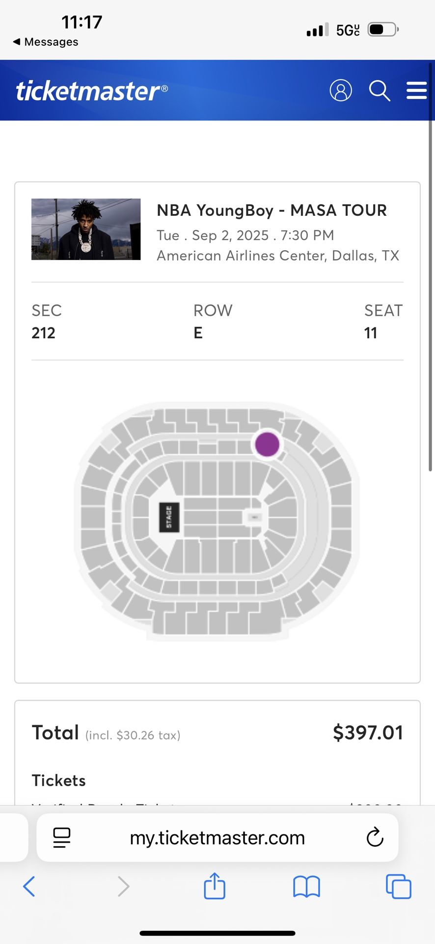 2 Tickets NBA Youngboy
