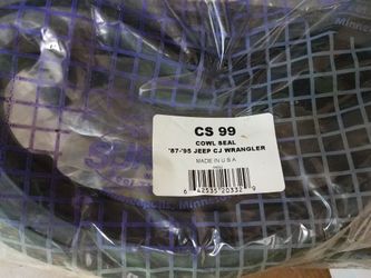 Jeep Wrangler/CJ Hood Cowling Gasket new in sealed bag part CS99