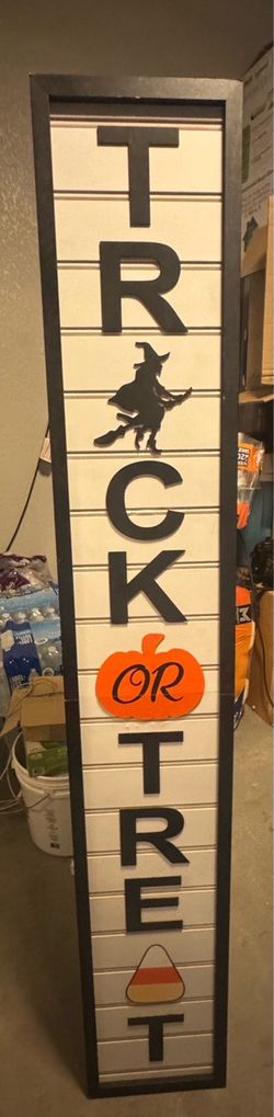 Halloween front porch sign
