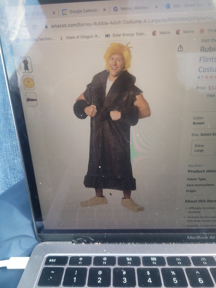 Barney Rubble Costume