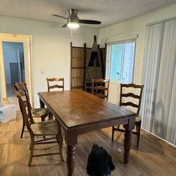 Dining Table And Five Chairs 