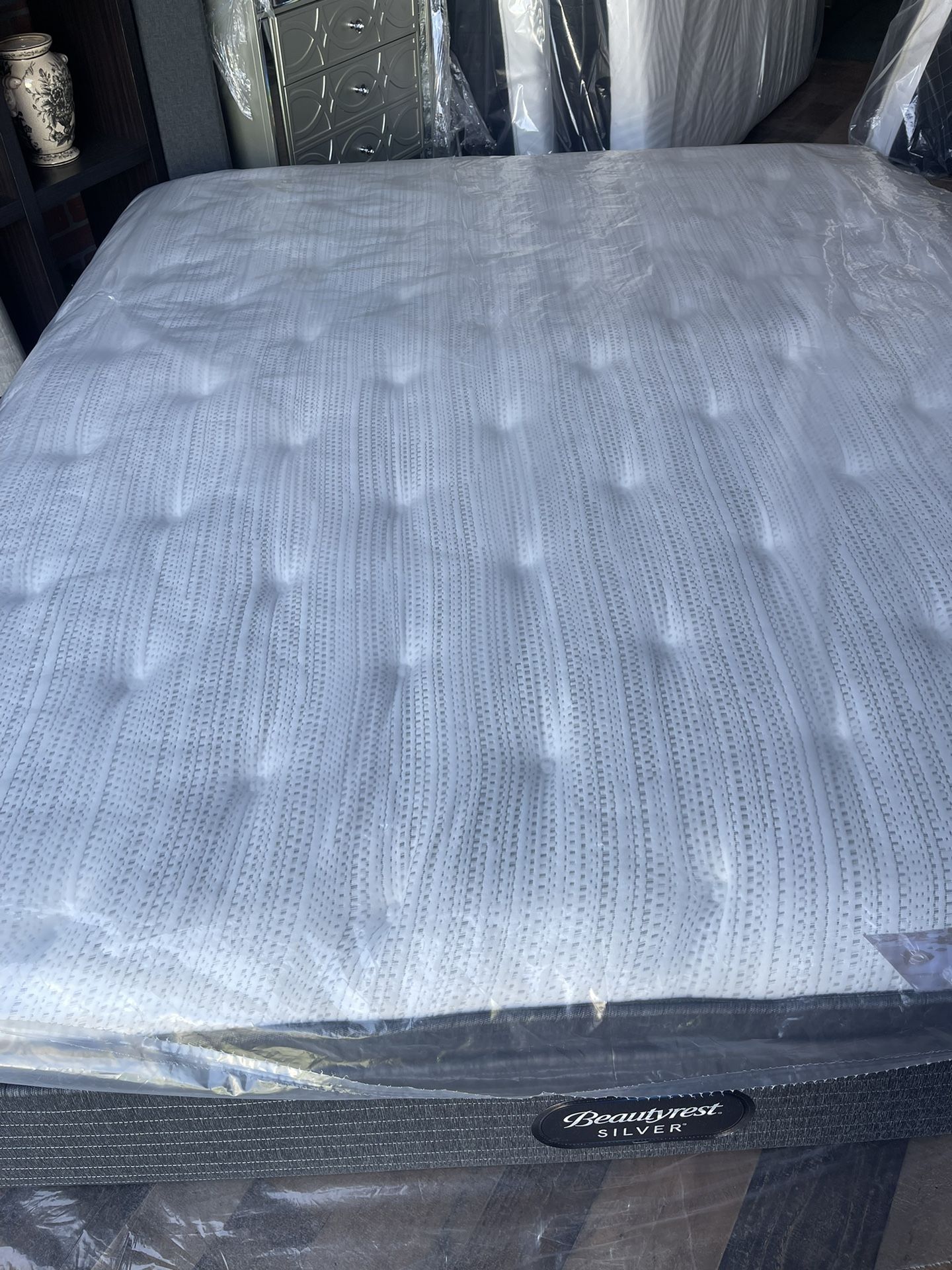 King Size Mattress Beautyrest Silver Pillow Top Home & Garden