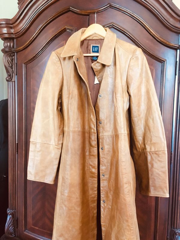 Full Grain Leather long coat western cowboy duster xl for Sale in Ripon, CA - OfferUp