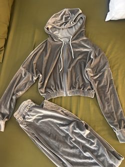 2pc Y2K velvet tracksuit