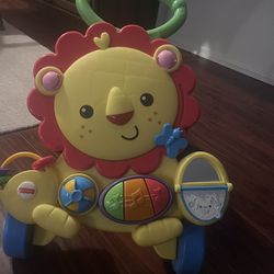 Fisher-Price Baby & Toddler Toy Musical Lion Walker Push Along with Lights Sounds