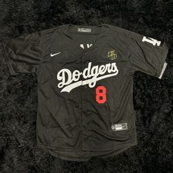 LA Dodgers Kobe Bryant #8 & #24 Baseball Jersey 