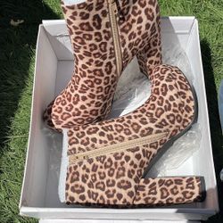 Women’s Cheetah Print Designer Boots