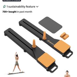 MERACH Pilates Board, Multifunctional Abdominal Plate, Detachable Ab Trainer Machine with Anti-Slip Design, Portable Pilates Reformer for Core Workout