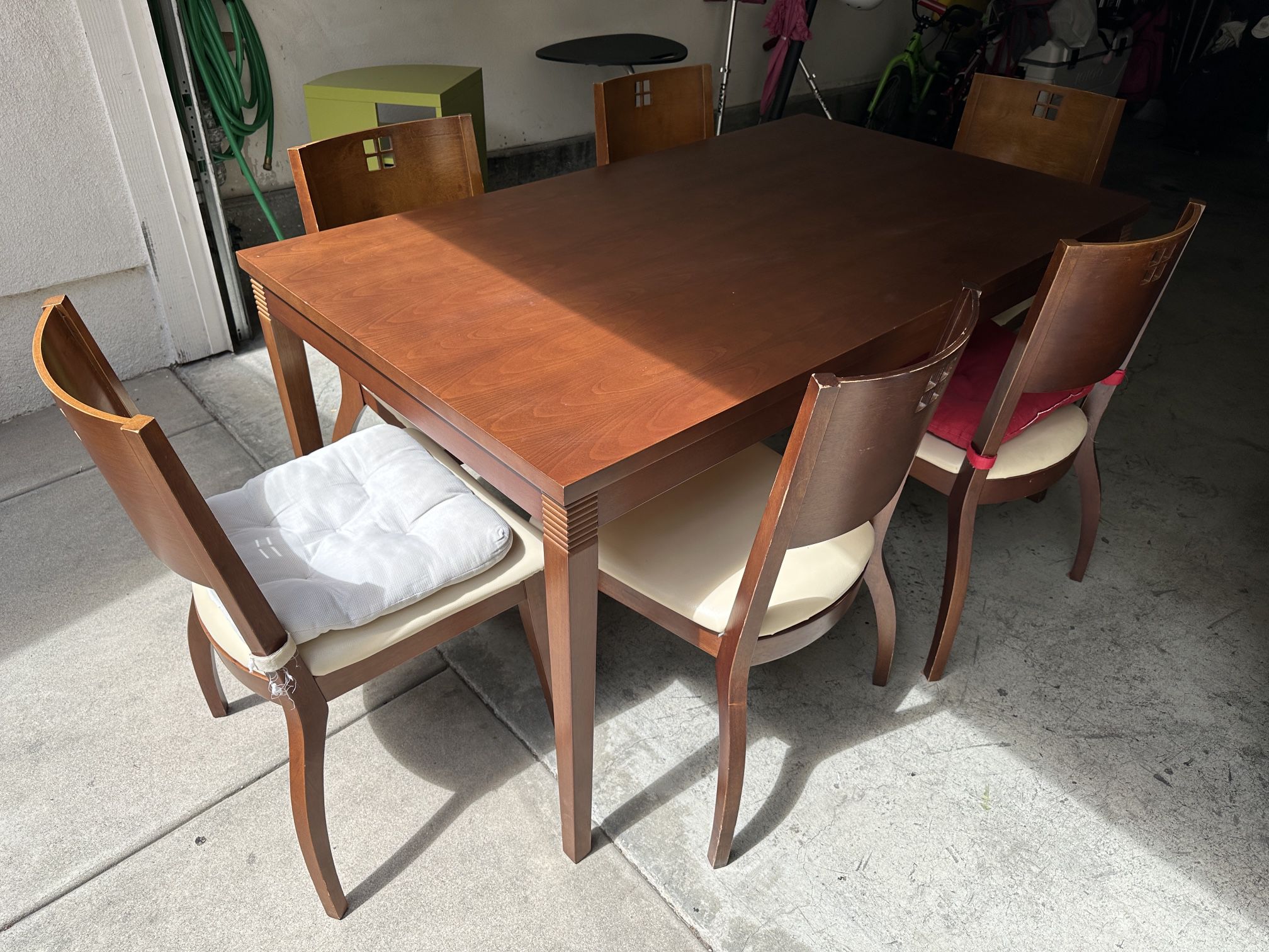 Dining Table With Six Chairs