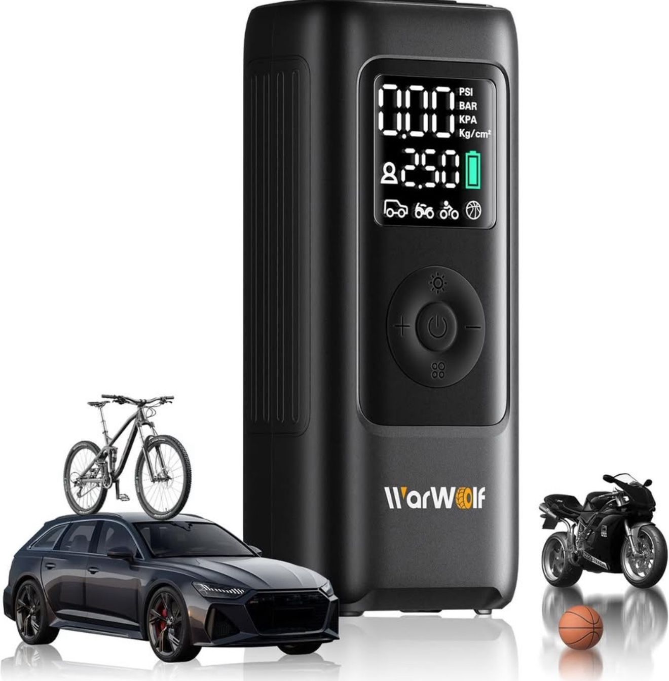 NEW! Portable Air Compressor & LED Light