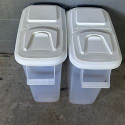 Dog food containers $15 each Or Both For $25