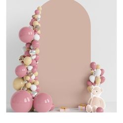 Wokceer 7.2FT Wedding Arch Cover Spandex Fitted Wedding Arch Stand Covers Round Top Chiara Arch Backdrop Cover for Birthday Party Ceremony Banquet Dec