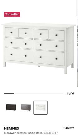 Assembled White Dresser 