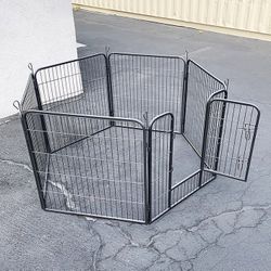 (NEW) $75 Heavy Duty 32” Tall x 32” Wide x 6-Panel Pet Playpen Dog Crate Kennel Exercise Cage Fence 