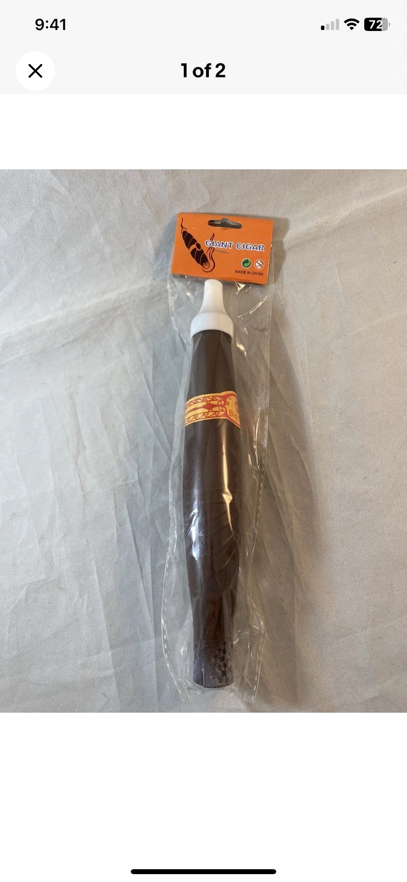 8 Inch Jumbo Cigar Halloween Costume Accessory