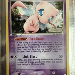 Pokémon Mew Legend Maker Stamp Holographic 10/92