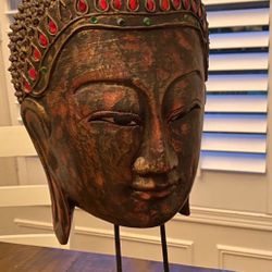 Wooden Decorative Head Ornament